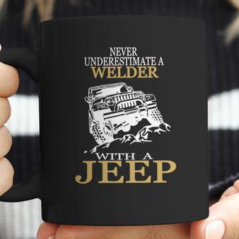 [154] Welder With A Jeep Tshirt Coffee Mug | Favorety CA